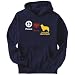 Hoodie Mens Navy Blue  Peace, Love, Cavalier King Charles Spaniel  Dogs