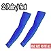 2 Pairs of Blue NEW Protective Arm Sleeve Arm warmers UV sunblock