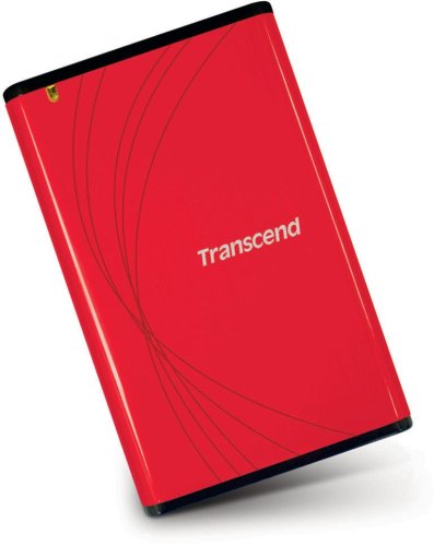 Childrens Toyshop  Electronics : Transcend StoreJet TS0GSJ25R 2.5-Inch Red Aluminum Housing