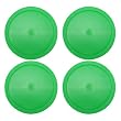 4 Large, Green Round Air Hockey Pucks