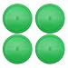 4 Large, Green Round Air Hockey Pucks