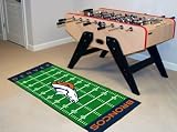 Denver Broncos 6 ft RUNNER AREA CARPET/RUG FOOTBALL FIELD