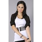 SALENA Shimmery Button Closure Bolero $25.99