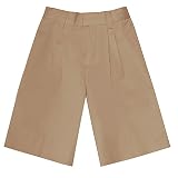 Boys School Uniforms Basic Khaki Pleated Front Shorts 4-7