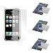 Premium Reusable Screen Protector Full Frontal Body Shield with Lint Cleaning Cloth - 3 Pack for Apple iPhone 3G 2nd Gen Generation Smartphone