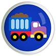 Under Construction Blue Truck Knob by Olive Kids