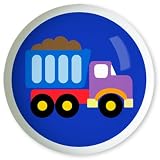 Under Construction Blue Truck Knob by Olive Kids