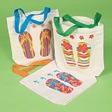 Canvas Flip Flop Tote Bags