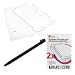 Crystal Clear Hard Cover Case + 2pcs. LCD Screen Protector + Black Stylus Pen for Nintendo DSi