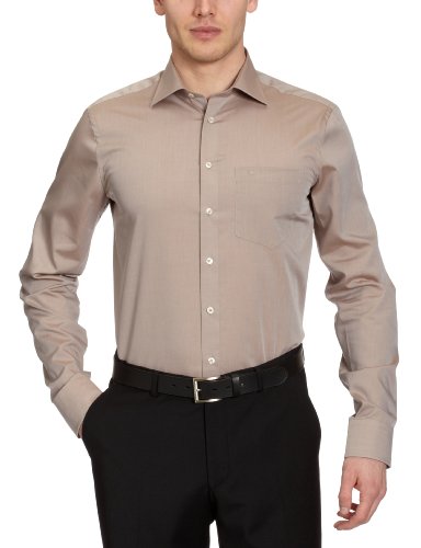 Seidensticker Herren Businesshemd 183365, Gr. 43, Braun (Braun (26) Preisvergleich