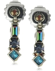 Sorrelli "Emerald City" Petite Crystal Silvertone Drop Earrings