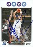 Mehmet Okur autographed Basketball Card (Utah Jazz) 2008 Topps #161