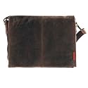 Laptoptasche Messenger-Bag aus geöltem Buffalo Leder 42x29x9 cm. Extremely rugged Outback Wear.Modell: Darwin