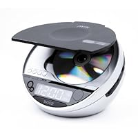 jWIN JLCD815 Dual Alarm Clock with CD Playback