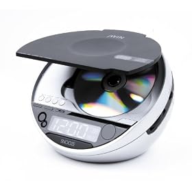 jWIN JLCD815 Dual Alarm Clock with CD Playback