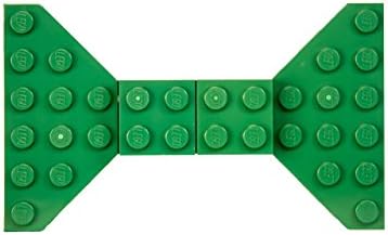 Green Lego Bow Tie Brooch / Hair Clip