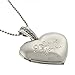 Stunning Heart Shape with I Love You Engraved Locket Pendant With 28 Inch Chain