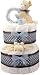 Tender Beginnings Baby Boy Diaper Cake Two Tiers Diaper Cake Baby Shower Centerpiece Gift Basket