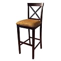 Loren Single X-Back Barstool - Espresso (30")
