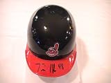 TRAVIS HAFNER SIGNED AUTO AUTOGRAPHED CLEVELAND INDIANS MINI HELMET W/ CERTIFICATE OF ATHENTICITY