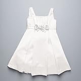 Us Angels Toddler Girl Ivory Satin Flower Girl Easter Pageant Dress 4T