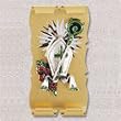 Confirmation Wall Plaque - Height: 2" - Gold Colored Metal with Mitre Design - picture-frame style pull-out stand