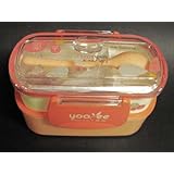 Two Tier Peachy Pink color Lunchbox for Kids #P0050