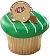 NFL San Francisco 49ers Cupcake Helmet Rings (12 pc)