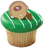 NFL San Francisco 49ers Cupcake Helmet Rings (12 pc)