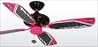 Harley-Davidson Pink Accent Ceiling Fan