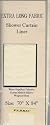 EXTRA LONG size FABRIC Shower Curtain/LINER 70'' wide x 84'' long - IVORY Beige