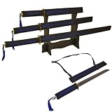 Black and Blue Slayer 3 Ninja Sword Set