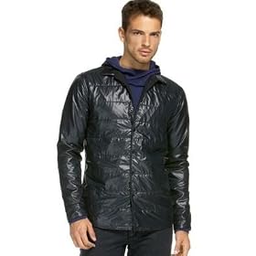 Kenneth Cole New York Long Sleeve Down Filled Shirt Jacket by Kenneth Cole