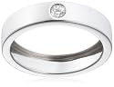 Miore 18ct White Gold Solitaire Ring with Diamond
