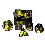 Yellow Onyx 7-piece Dice Set