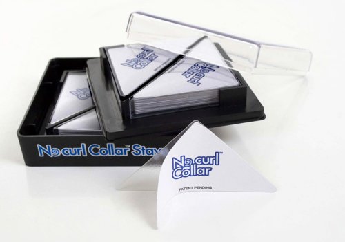 No Curl Collar Stays 40 Pair Dispensing Case: Temporary Peel-&-Stick