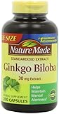 Nature Made Ginkgo Biloba 30mg, 200 Capsules (Pack of 3)