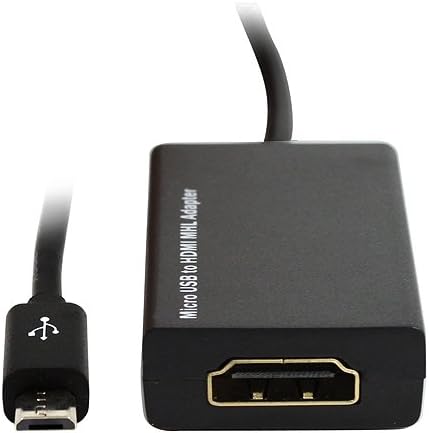 Micro USB to HDMI MHL (Mobile High Definition Link) Adapter - Allows You to Connect Your SmartPhone to Your TV Through a Standard HDMI Cable (not Included) - Ideal for Samsung Galaxy S2, HTC Evo 3D, HTC Evo 4G Tablet, HTC Sensation 4G, Sprint Epic 4G Touch, and More