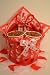 Cat Valentine's Day Gift Basket Red (Filled w/Gifts) FREE SHIPPING