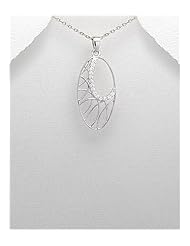 CZ Pendant Necklace In 92.5 Sterling Silver