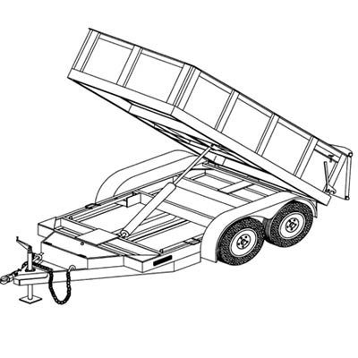 Hydraulic Dump Trailer Blueprints