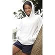 Bella Ladies Raglan Cotton Fleece Hooded Pullover