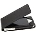 Ledertasche Lederh�lle Lederetuie mit f�r iPhone 4 / 4S Magnetverschluss BASIC ...::: SCHWARZ :::...