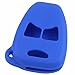 KeyGuardz Blue Rubber Keyless Entry Remote Key Fob Skin Cover Protector
