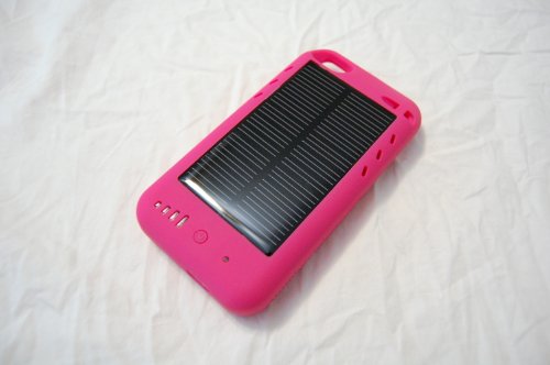 Global Martketing MSL104 iPhone 4 and 4S iSolarPlus Solar Powered Charger Case - Retail Packaging - Pink