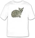 T-shirt with kitten, abyssinian, cat, feline