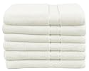 Encore 6-Piece Bath Towel Set, White