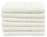 Encore 6-Piece Bath Towel Set, White