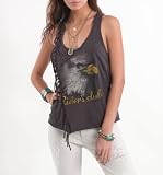 O'neill Womens Vertical Fringe Double Scoop Tank