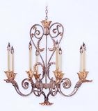 Crescent Court Eight Light Oval Chandelier